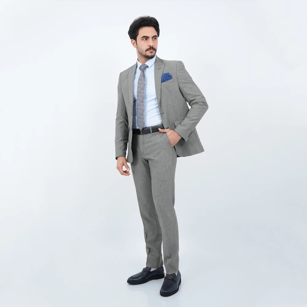 COSTUME FANTAISIE 2P — GRIS CLAIR