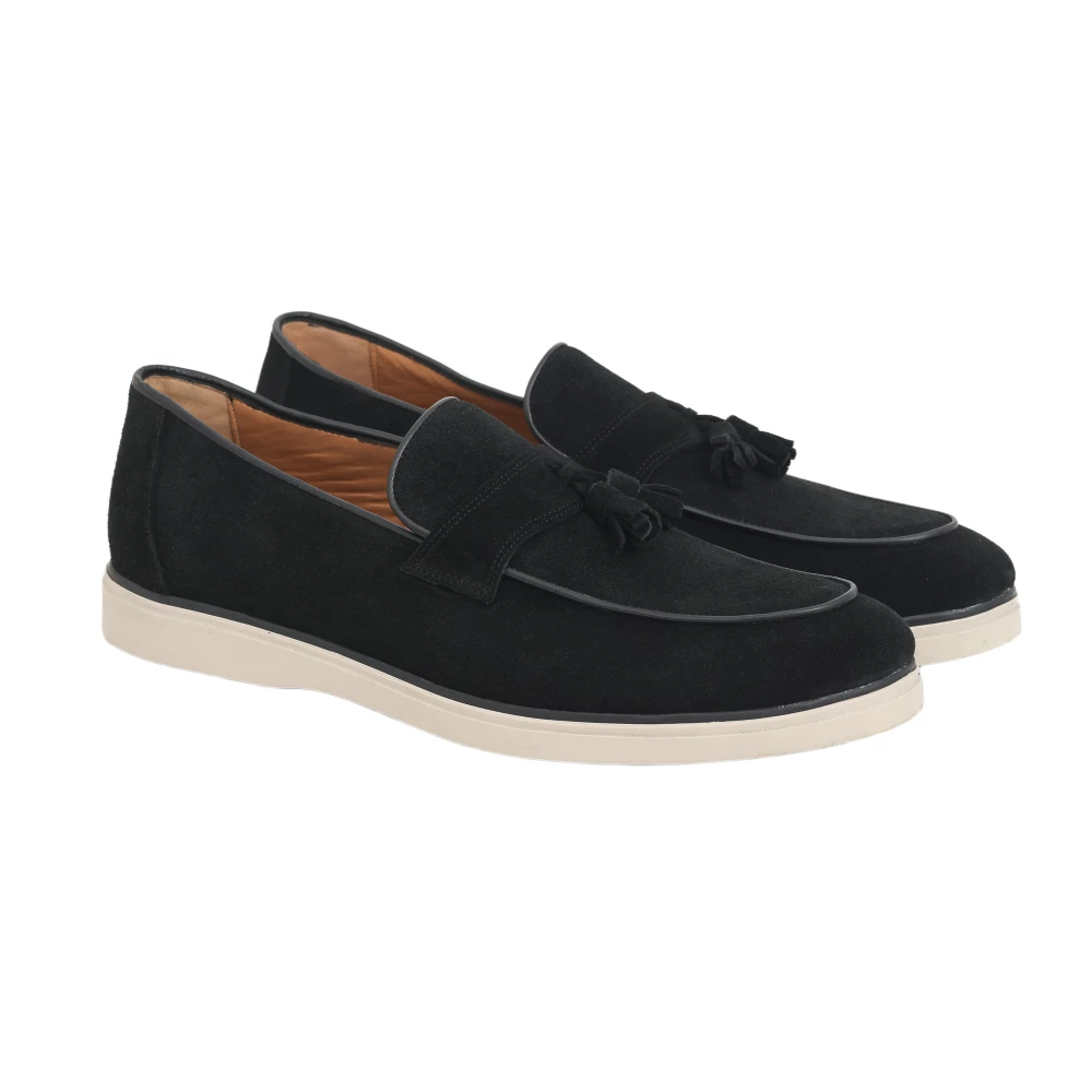 Mocassin cuir à pampille