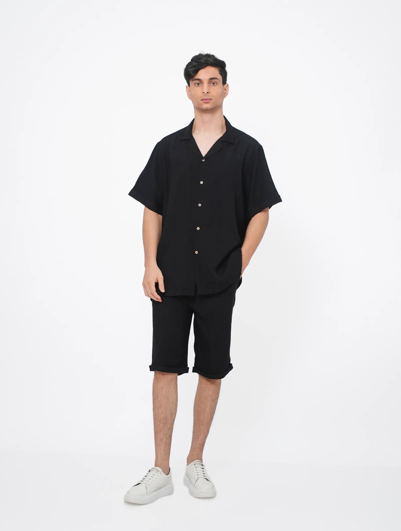 CHEMISE MC COL OUVERT