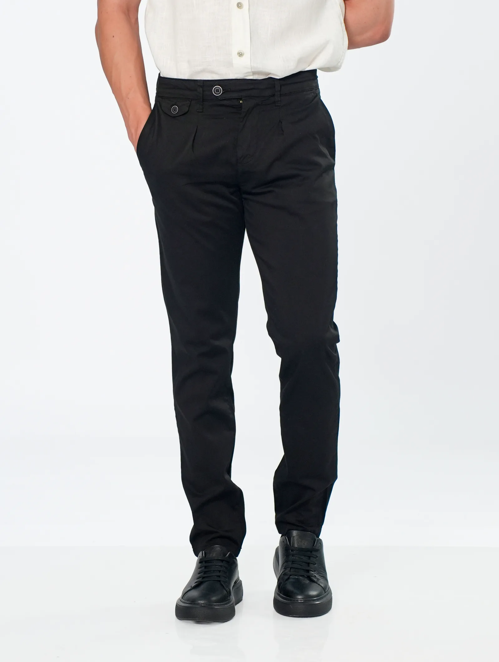 PANTALON CHINO AVEC PLIE AVEC CEINTURE AVANCE